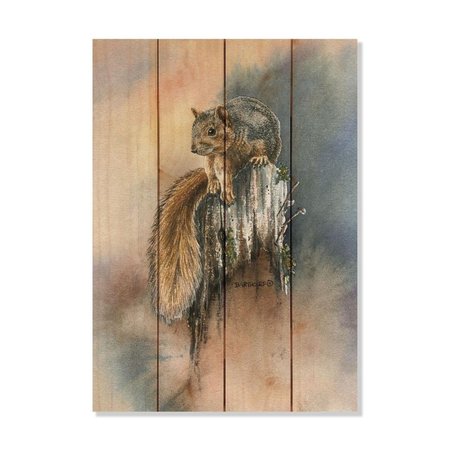 WILE E. WOOD 14 x 20 in. Bartholets Grey Squirrel Wood Art DBGS-1420